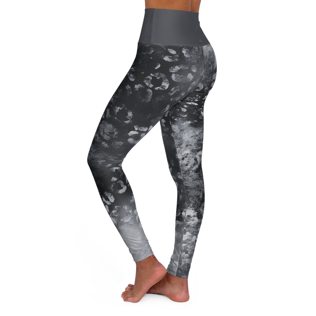 Midnight Jungle High Waisted Yoga Leggings