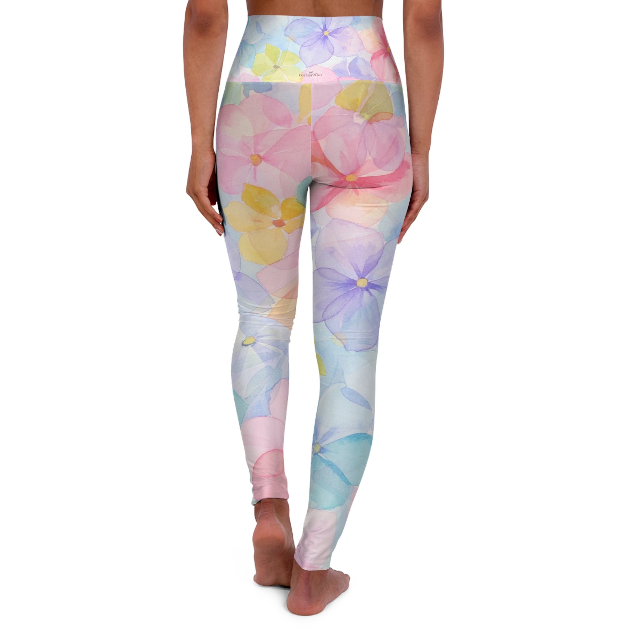 Floral Cloud High Waisted Yoga Leggings