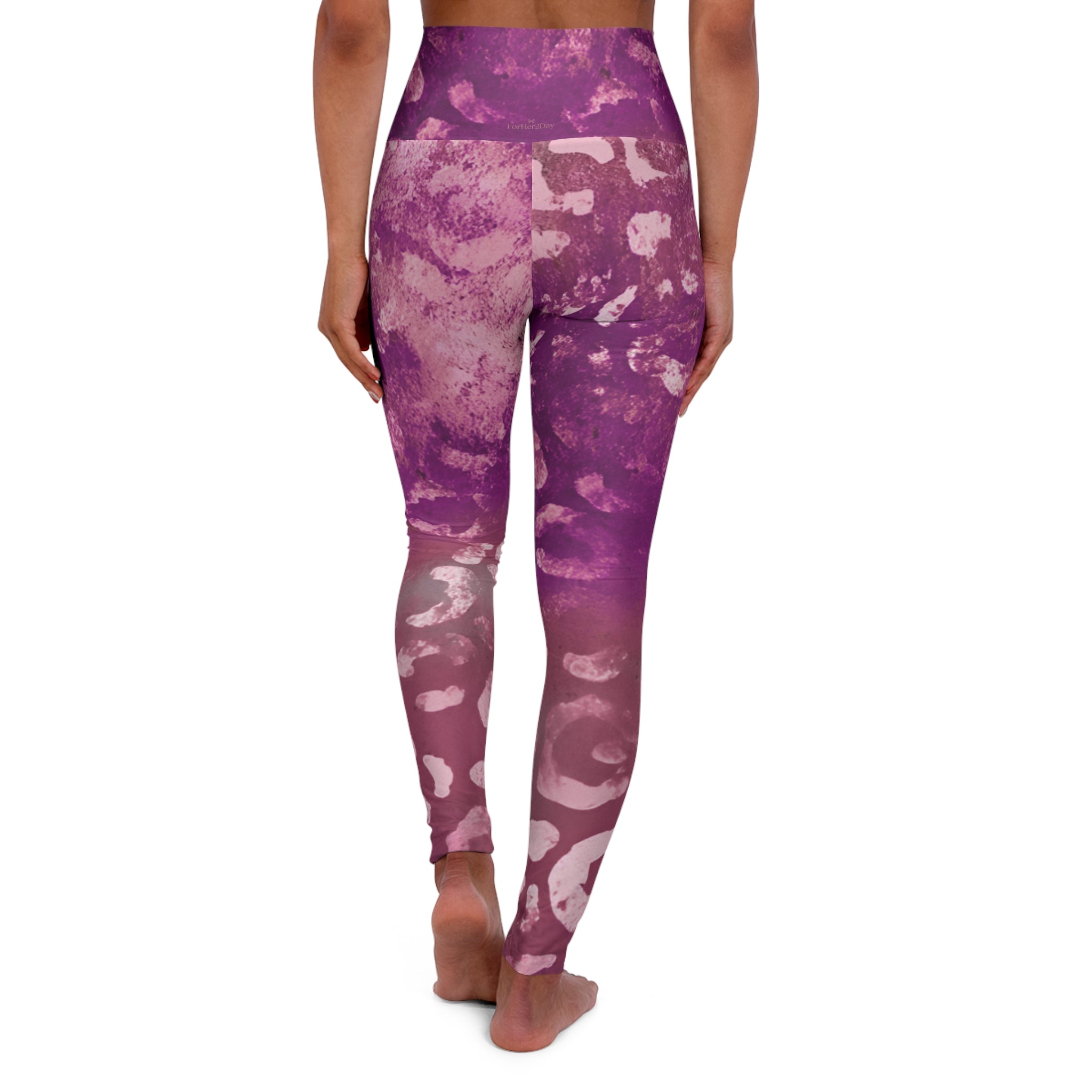 Jungle Berry High Waisted Yoga Leggings