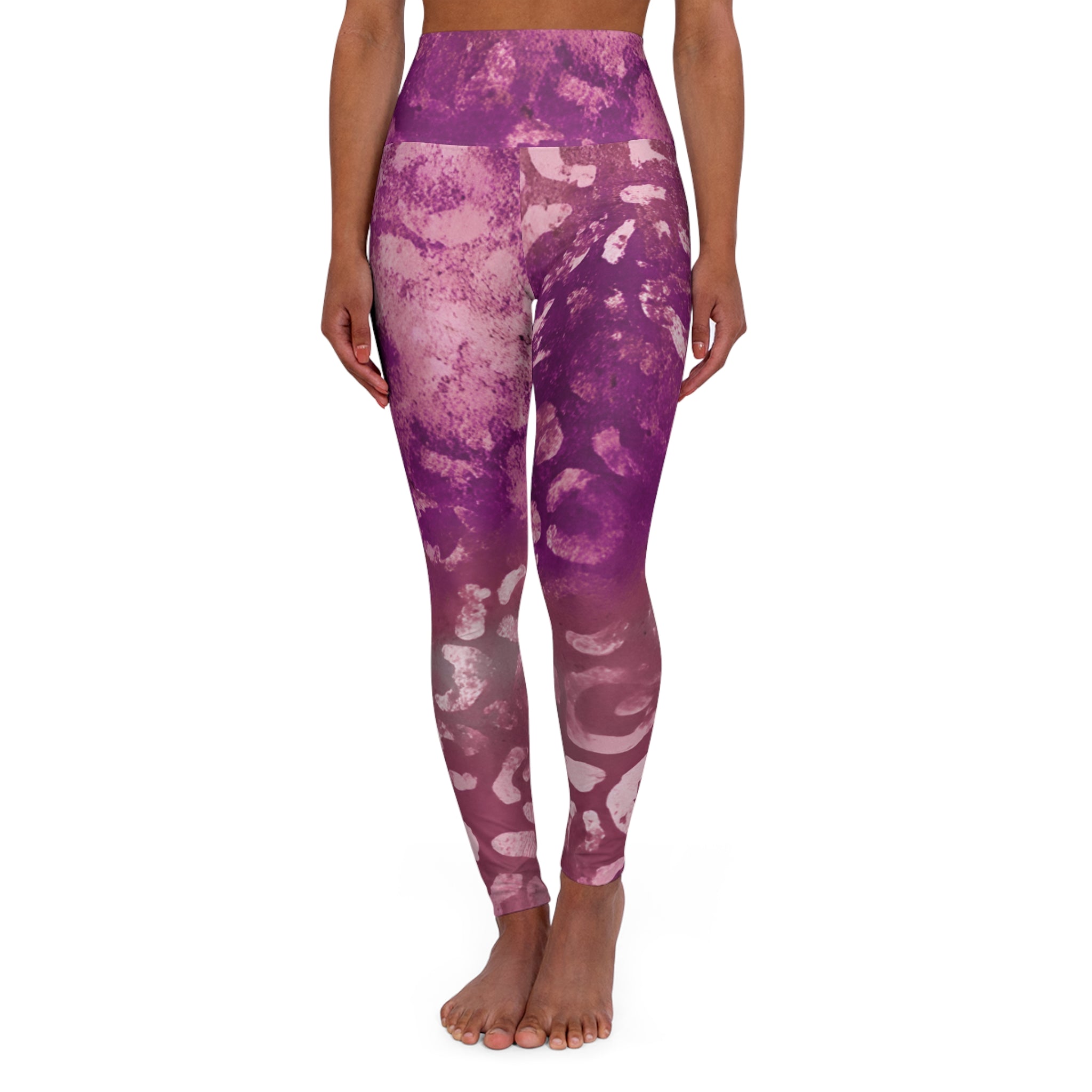 Jungle Berry High Waisted Yoga Leggings