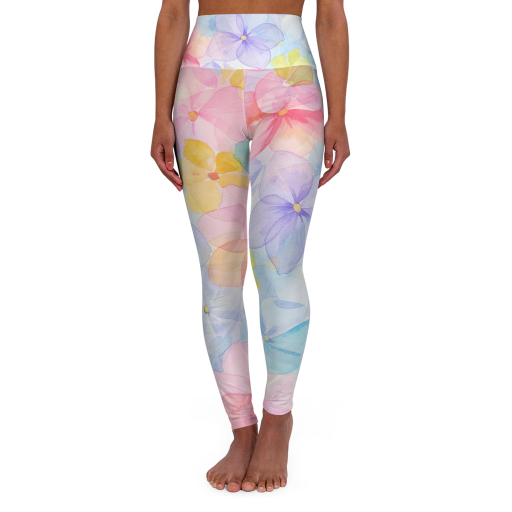 Floral Cloud High Waisted Yoga Leggings