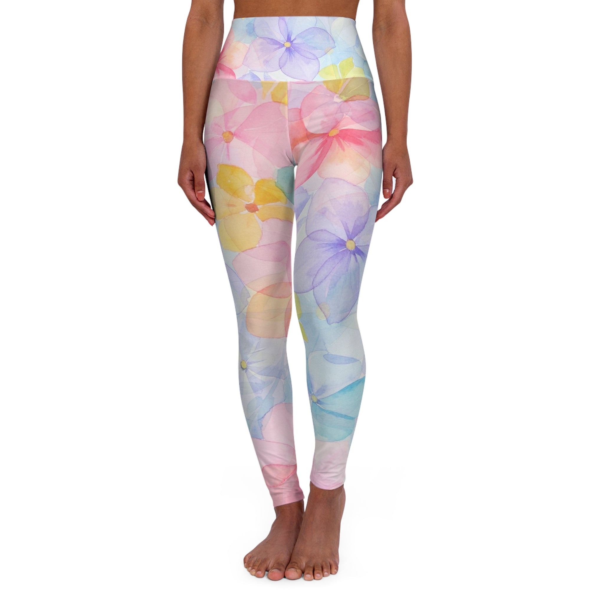 Floral Cloud High Waisted Yoga Leggings