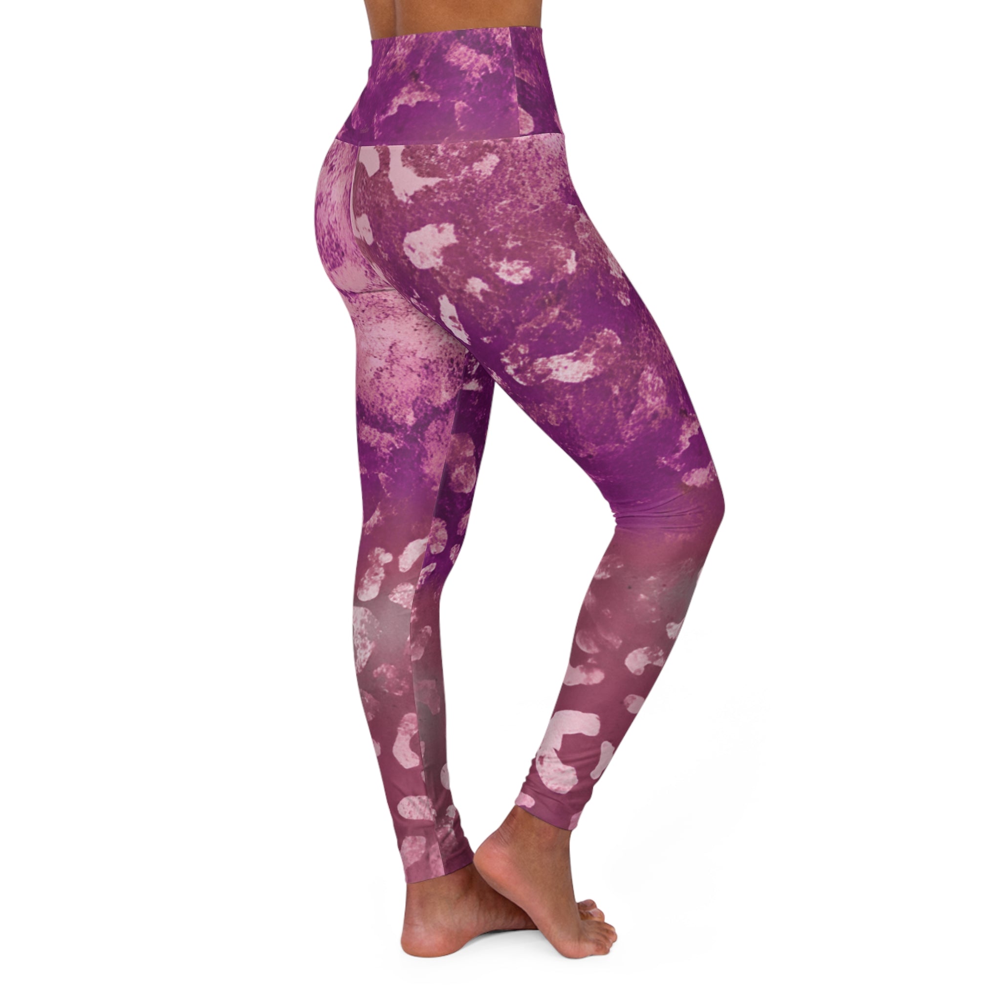 Jungle Berry High Waisted Yoga Leggings