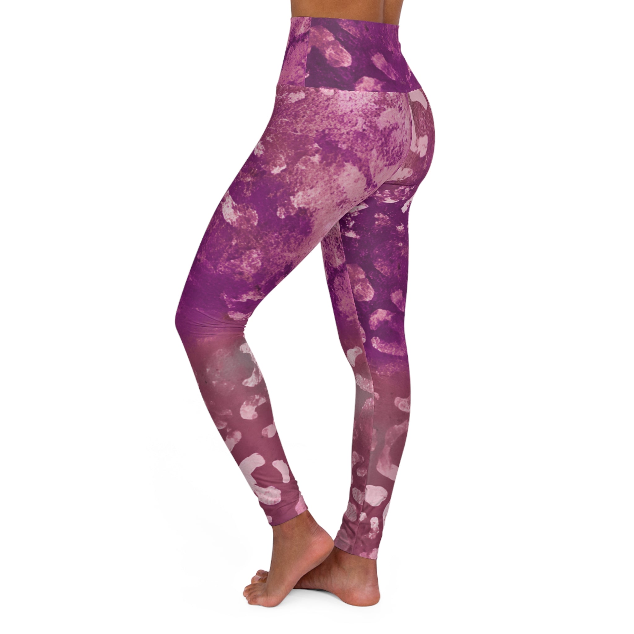 Jungle Berry High Waisted Yoga Leggings