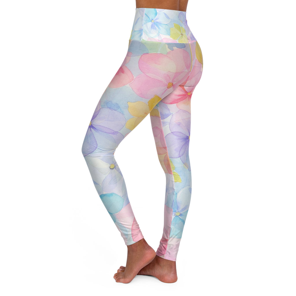 Floral Cloud High Waisted Yoga Leggings