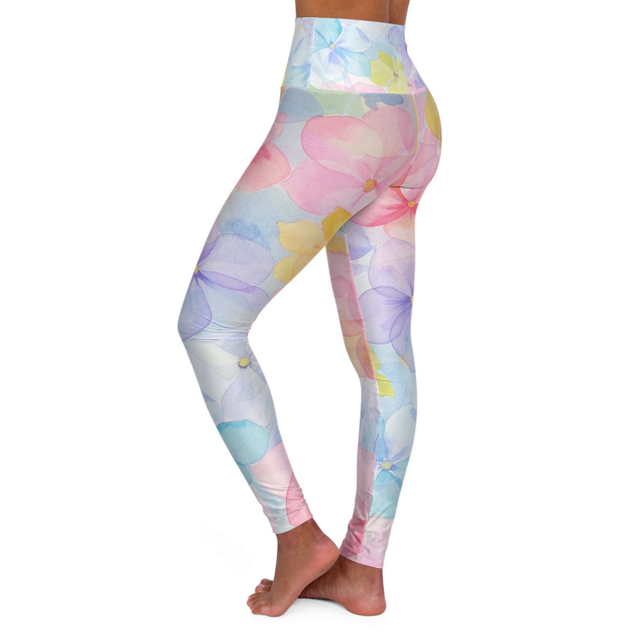 Floral Cloud High Waisted Yoga Leggings