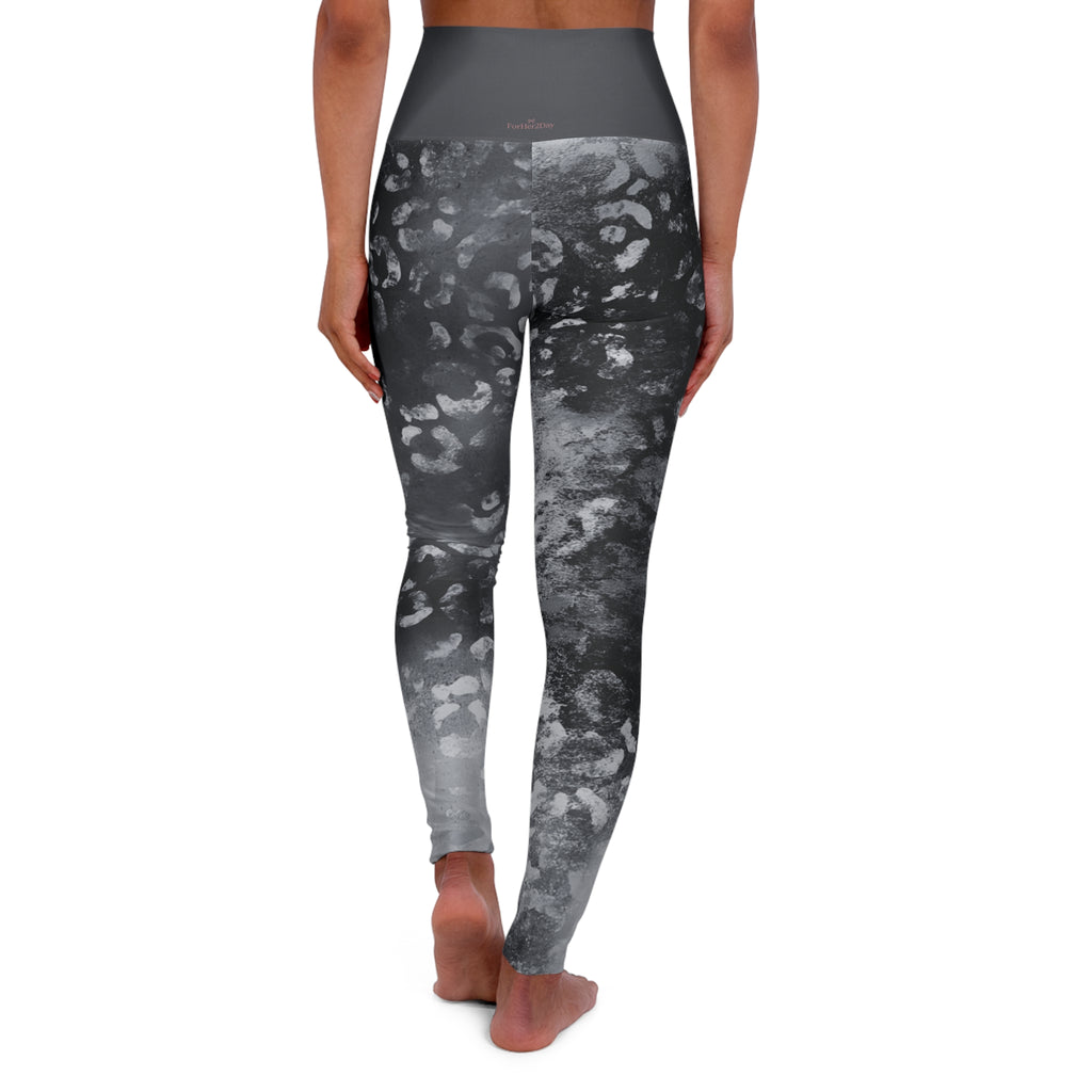 Midnight Jungle High Waisted Yoga Leggings