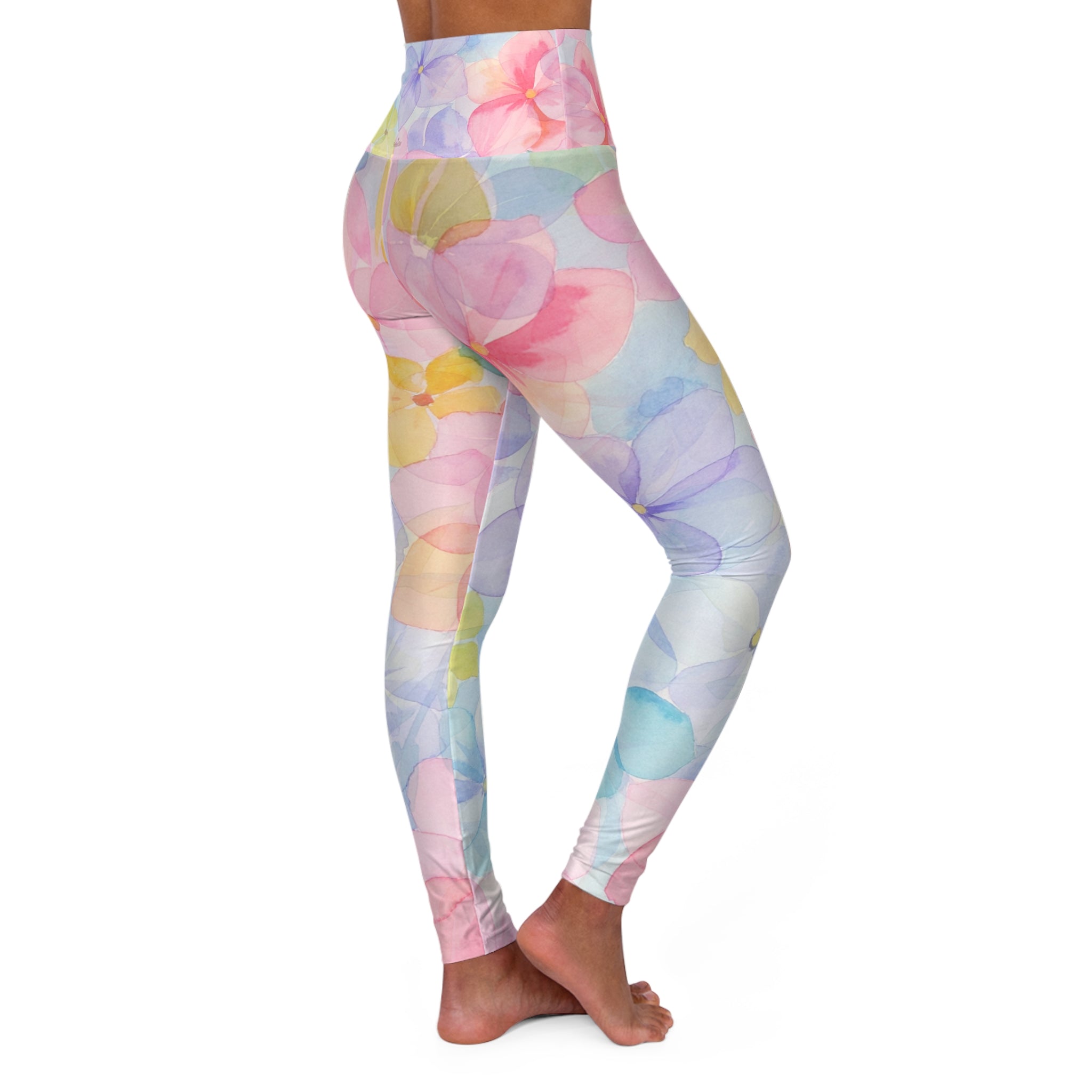 Floral Cloud High Waisted Yoga Leggings